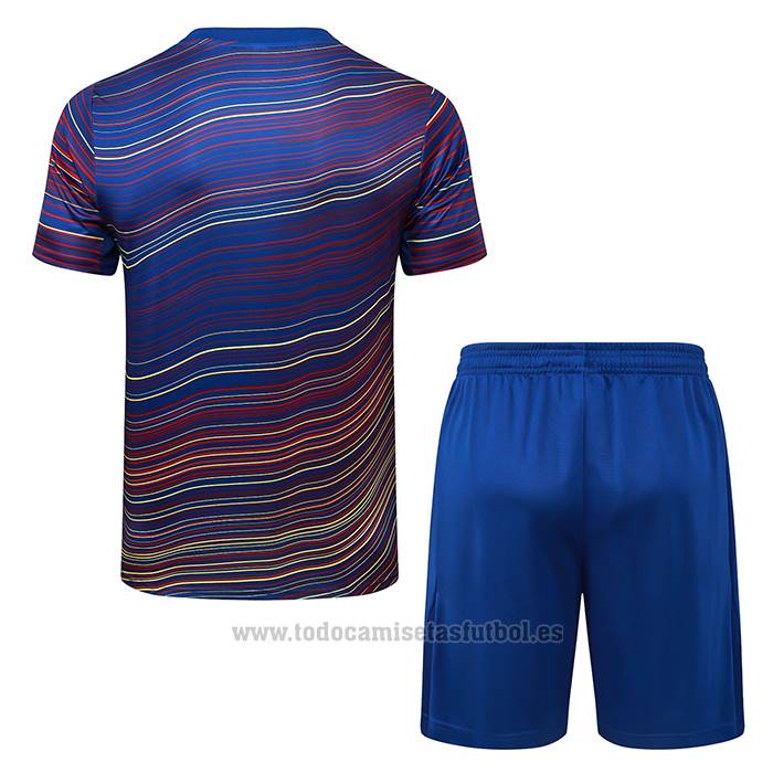 Chandal del Barcelona Manga Corta 2025-2026 Azul Amarillo - Pantalon Corto